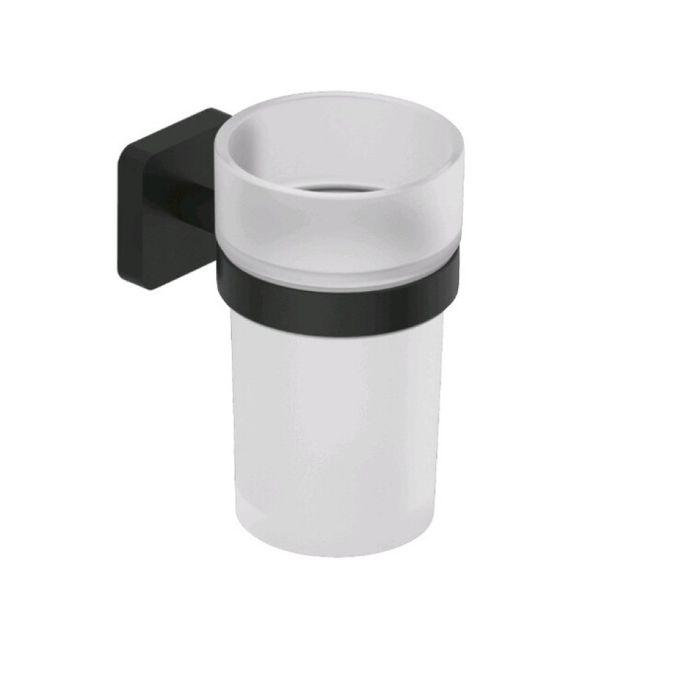 Стакан, Kludi, VELA S, шгв 73*104*120, цвет-черный матовый (Matt Black, Nero Opaco)