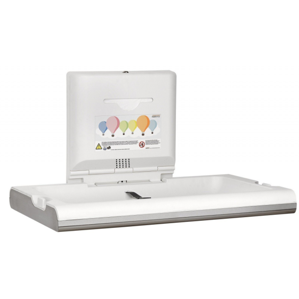 Пеленальный столик, Mediclinics, шгв 860*570*100, с  диспенсером для одноразовых пеленок, Biocote®, цвет-белый матовый