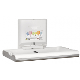 Пеленальный столик, Mediclinics, шгв 860*570*100, с  диспенсером для одноразовых пеленок, Biocote®, цвет-белый матовый