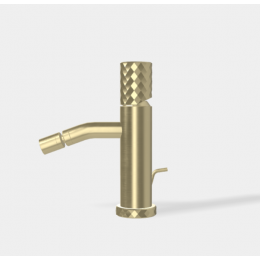 Смеситель для биде, Fima Carlo Frattini, Spillo Tech, X COLLECTION, цвет-шампань брашированная