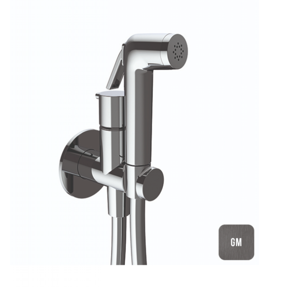 Гигиенический душ, Almar, Shut Off, цвет-Gun Metal Brushed PVD (Товар заказной, возврату не подлежит)