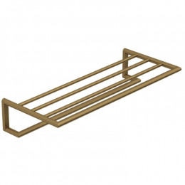 Полотенцедержатель, Kludi, VELA R, с полкой-решёткой, шгв 618*262*120, цвет-бронза брашированная