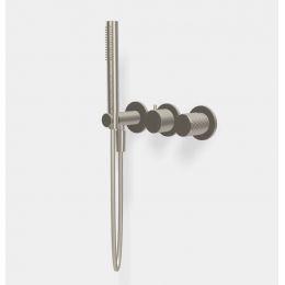 Смеситель для душа, Fima Carlo Frattini, Spillo Tech, X COLLECTION, на 2 потребителя, цвет-брашированный шампань