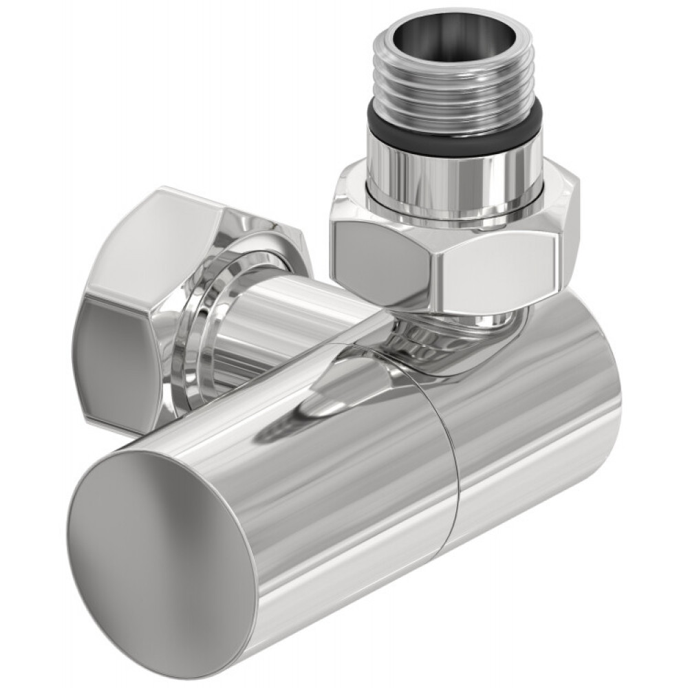 Вентиль, Сунержа, 3D, G 1/2" НР х G 3/4" НГ, правый, цилиндр, цвет-сталь (без покрытия)