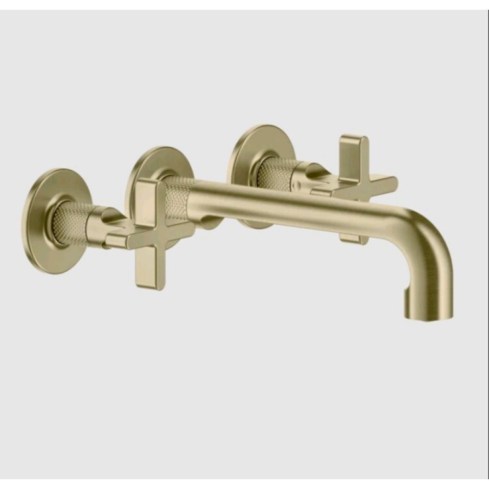 Смеситель для раковины, Gessi, Inciso, цвет-Brushed Brass PVD