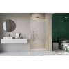 Дверь, Radaway, Idea 8 DWJ, шв 1100*2005, петли-слева, brushed gold, цвет стекла-прозрачный, Easy Clean