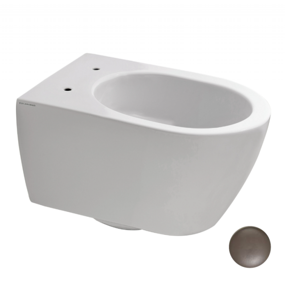 Унитаз, Scarabeo, Glam, подвесной, шгв 360*550*420, цвет-Tobacco matt