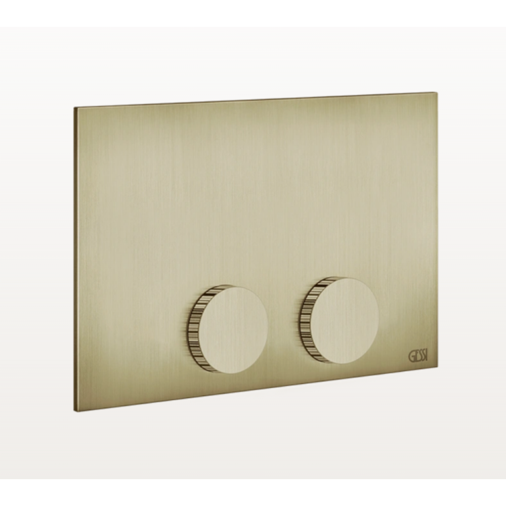Клавиша смыва, Gessi, Ingranaggio, Tece (TeceProfil, TeceBox), для унитаза, шгв 215*12*145, цвет-Brushed Brass PVD