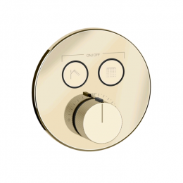 Смеситель для душа, Gessi, HI-FI Comfort, на 2 потребителя, цвет-Brass PVD