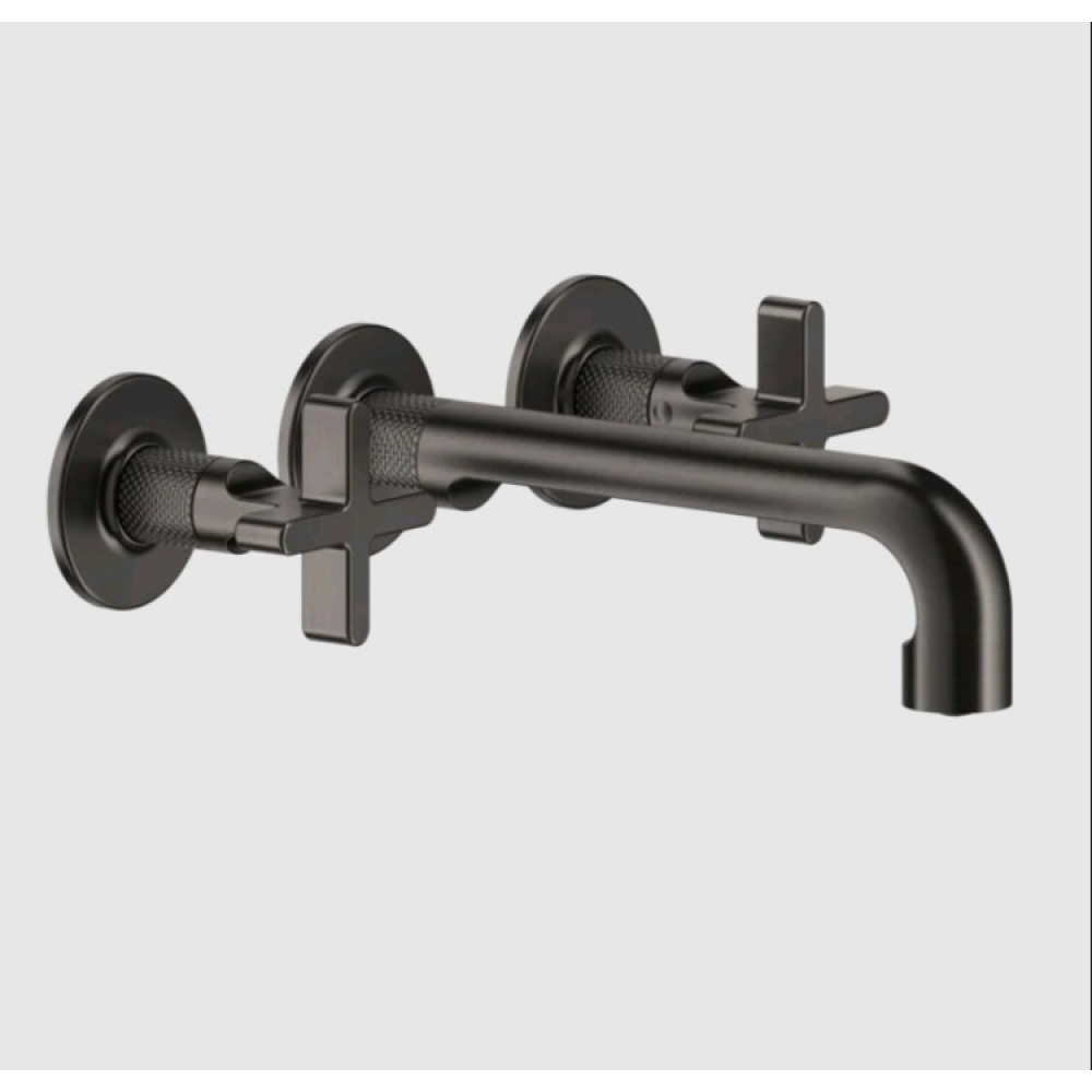 Смеситель для раковины, Gessi, Inciso, цвет-Black Metal Brushed PVD