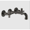 Смеситель для раковины, Gessi, Inciso, цвет-Black Metal Brushed PVD