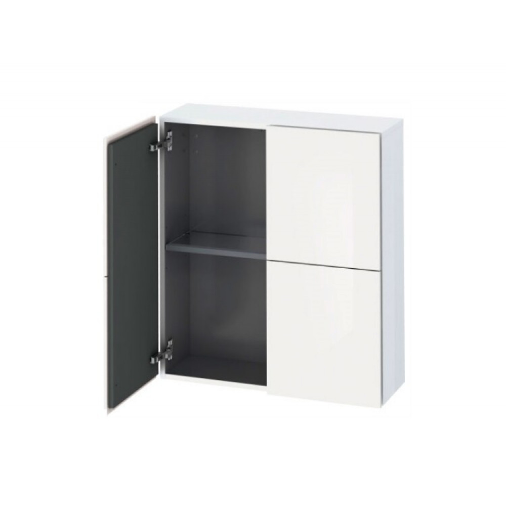 Шкаф-пенал, Duravit, L-Cube, шгв 700*243*800, петли-слева/справа, цвет-белый глянцевый