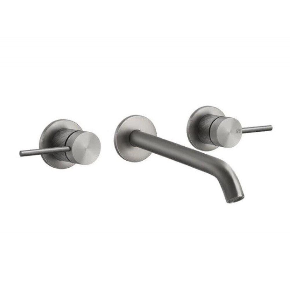 Смеситель для раковины, Gessi, Intreccio, цвет-Copper Brushed PVD