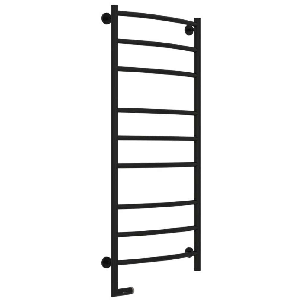 Полотенцесушитель, Сунержа, Галант 2.0, шгв 550*106-121*1262, нижнее слева, МЭМ, цвет-черный матовый
