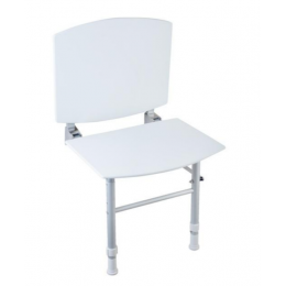 Сиденье для душа, Nofer, Nylon, шг 420*420, цвет-белый