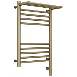 Полотенцесушитель, Сунержа, Богема 3.0, с 1 полкой, шгв 432*214*724, нижнее справа, МЭМ, цвет-золотой шёлк