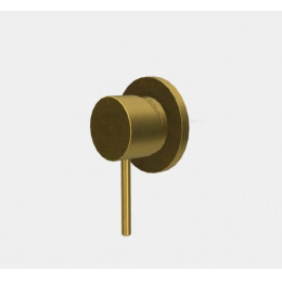 Смеситель для душа, Fima Carlo Frattini, Spillo Up, на 1 потребитель, цвет-золото брашированное