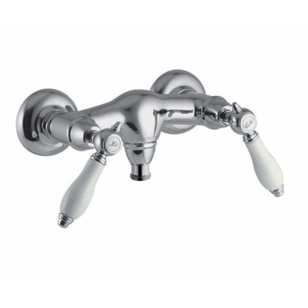 Смеситель для душа, Fima Carlo Frattini, Herend, на 2 потребителя, без душевого комплекта, цвет-хром