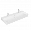 Раковина, Villeroy&Boch, Memento 2.0, шгв 1200*470*150, отверстия для смесителя-2, CeramicPlus, цвет-альпийский белый