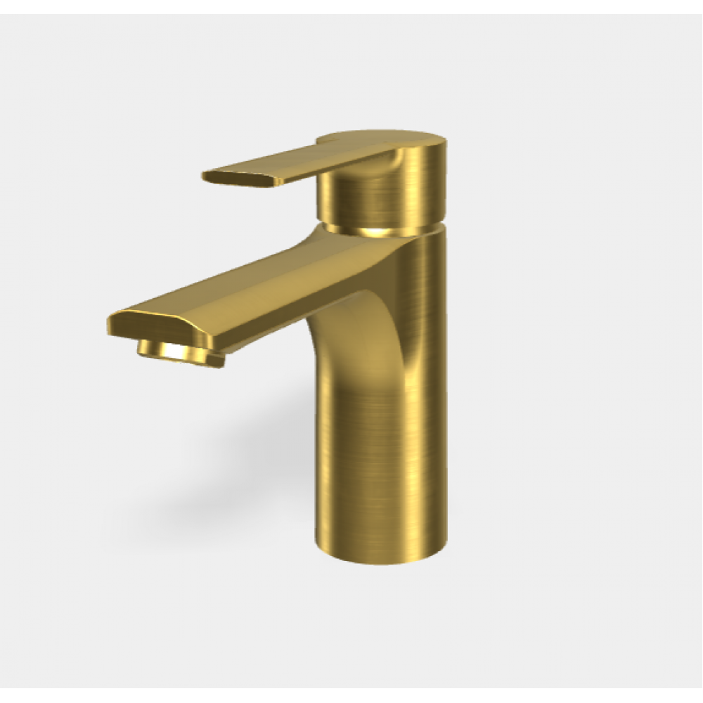 Смеситель для раковины, Fima Carlo Frattini, Mast, цвет-брашированное золото