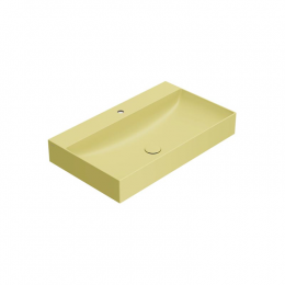 Раковина, Globo, T-EDGE, шгв 800*470*120, отверстия для смесителя-1, цвет-Senape