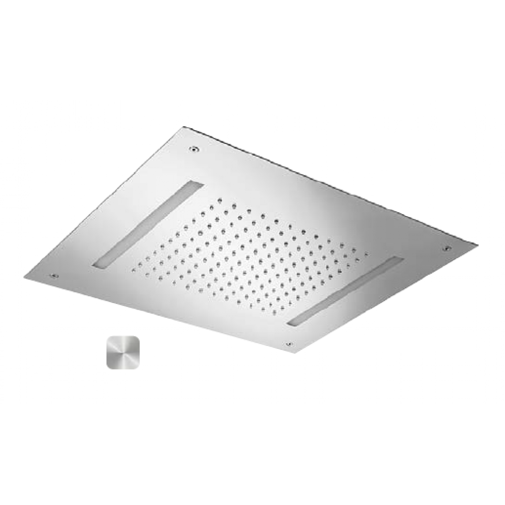 Верхний душ, Almar, Chromotherapy, 498*498, с LED-подсветкой, цвет-Mirror Stainless Steel (Товар заказной, возврату не подлежит)