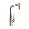 Смеситель для кухни, Hansgrohe, Metris M71, цвет-сталь