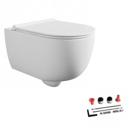 Унитаз, Alice, Unica, подвесной, шгв 350*520*360, Aliglaze+, цвет-белый