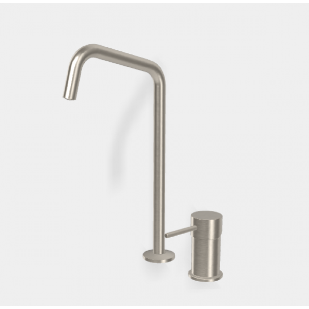 Смеситель для раковины, Fima Carlo Frattini, Spillo Up, цвет-брашированный никель