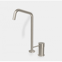 Смеситель для раковины, Fima Carlo Frattini, Spillo Up, цвет-брашированный никель