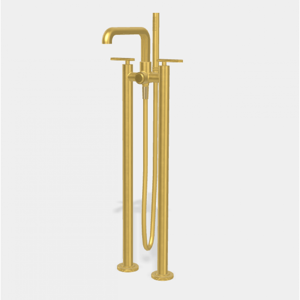 Смеситель для ванны и душа, Fima Carlo Frattini, Park Lane, цвет-золото брашированное