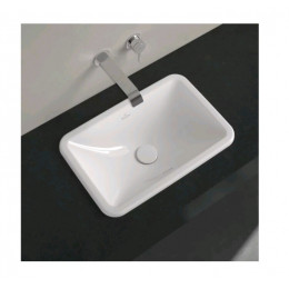 Раковина, Villeroy&Boch, Loop&Friends, шгв 510*340*165, отверстия для смесителя-отсутствуют, цвет-альпийский белый (белый Alpin)