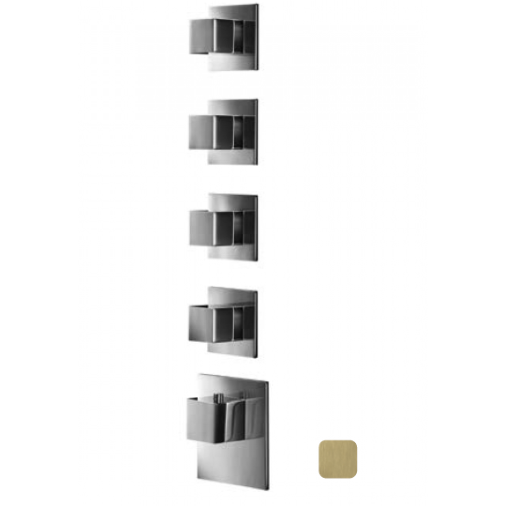 Смеситель для душа, Almar, Water Control High Flow, на 4 потребителя, цвет-High Brass Brushed PVD (Товар заказной, возврату не подлежит)