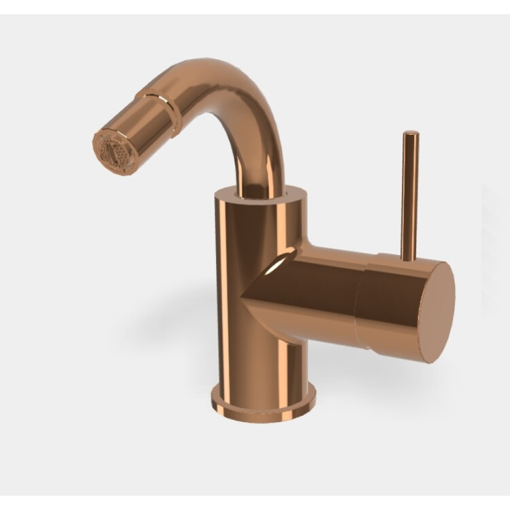 Смеситель для биде, Fima Carlo Frattini, Spillo Up, цвет-бронза брашированная янтарная