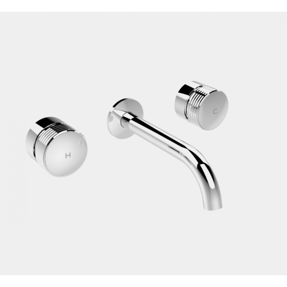 Смеситель для раковины, Fima Carlo Frattini, Texture Collection, H COLLECTION, цвет-золото брашированное