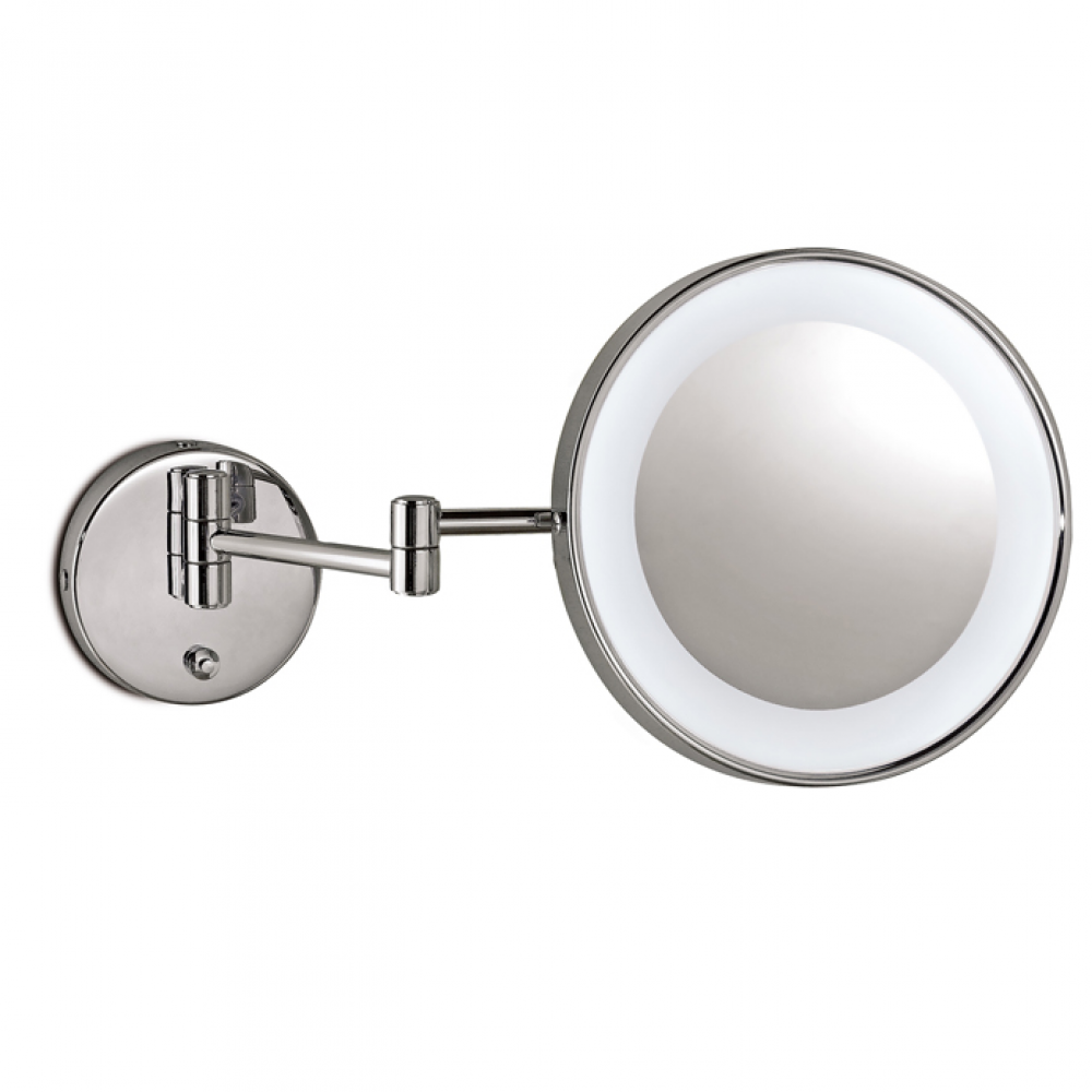 Косметическое зеркало, 3SC, Specchi Cosmetici, с подсветкой, цвет-хром