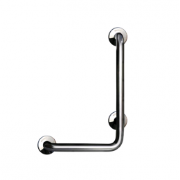 Поручень, Nofer, угловой, левый, шв 400*700, цвет-хром