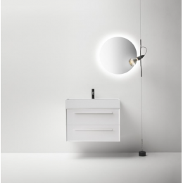 Тумба под раковину, Falper, шгв 664*450*500, раковина-в комплекте, цвет-белый