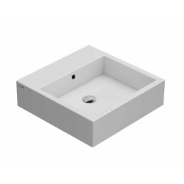 Раковина, Globo, STONE, шгв 500*500*140, отверстия для смесителя-3 промаркированных, CERASLIDE, BATAFORM, цвет-белый