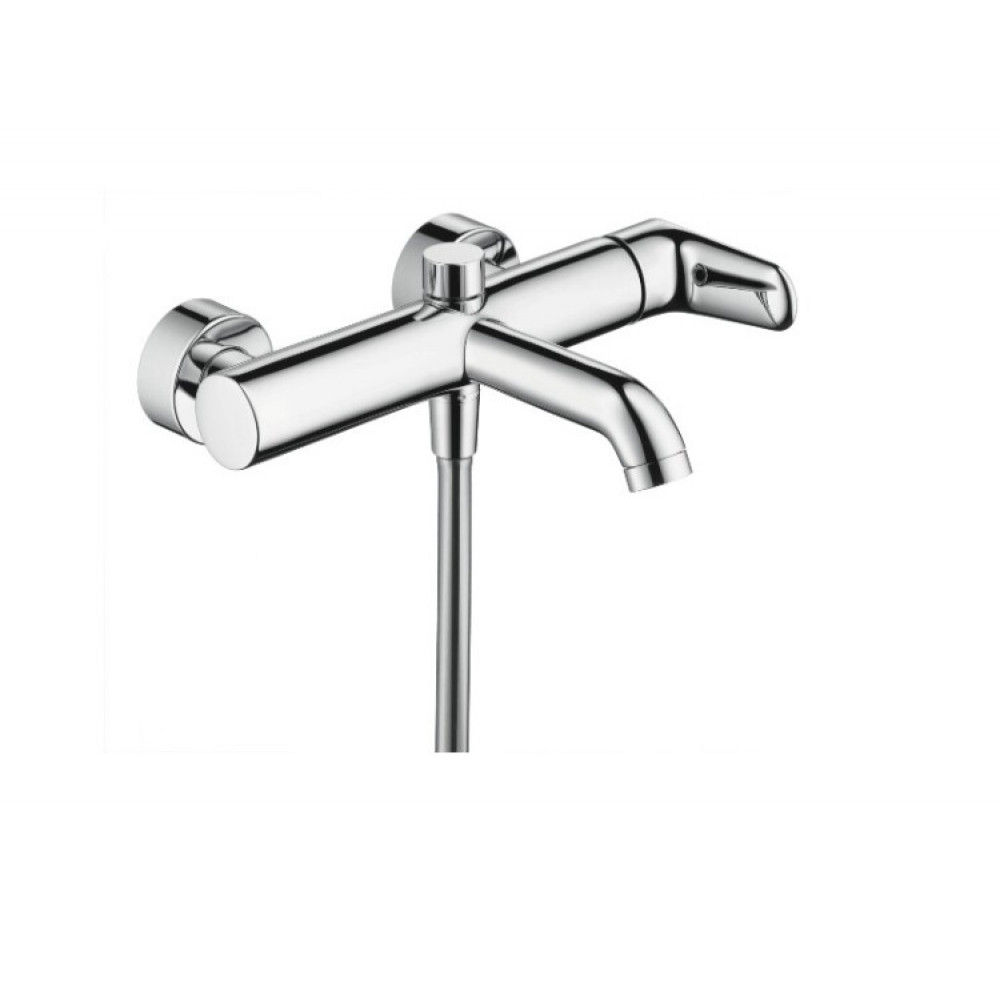 Смеситель для ванны и душа, Hansgrohe, Axor Citterio M, цвет-шлифованная бронза