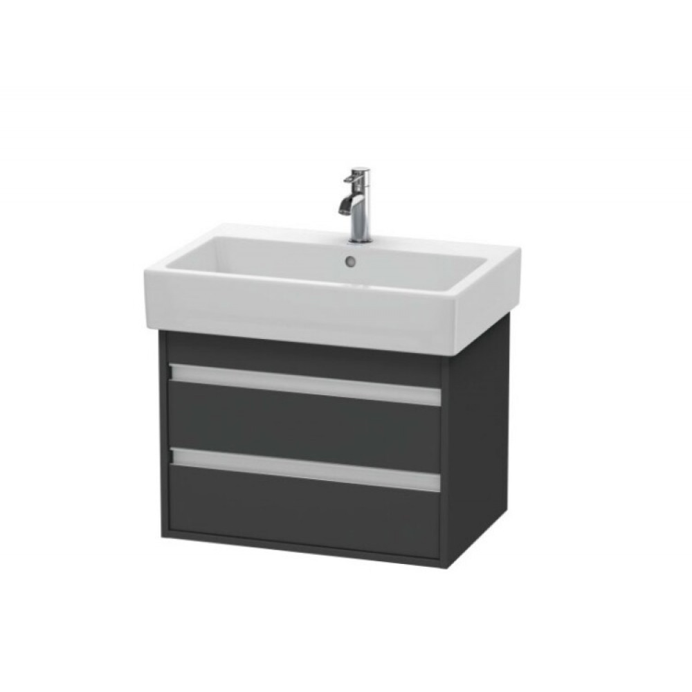 Тумба под раковину, Duravit, Ketho, шгв 650*440*480, раковина-необходимо заказать, цвет-графит матовый