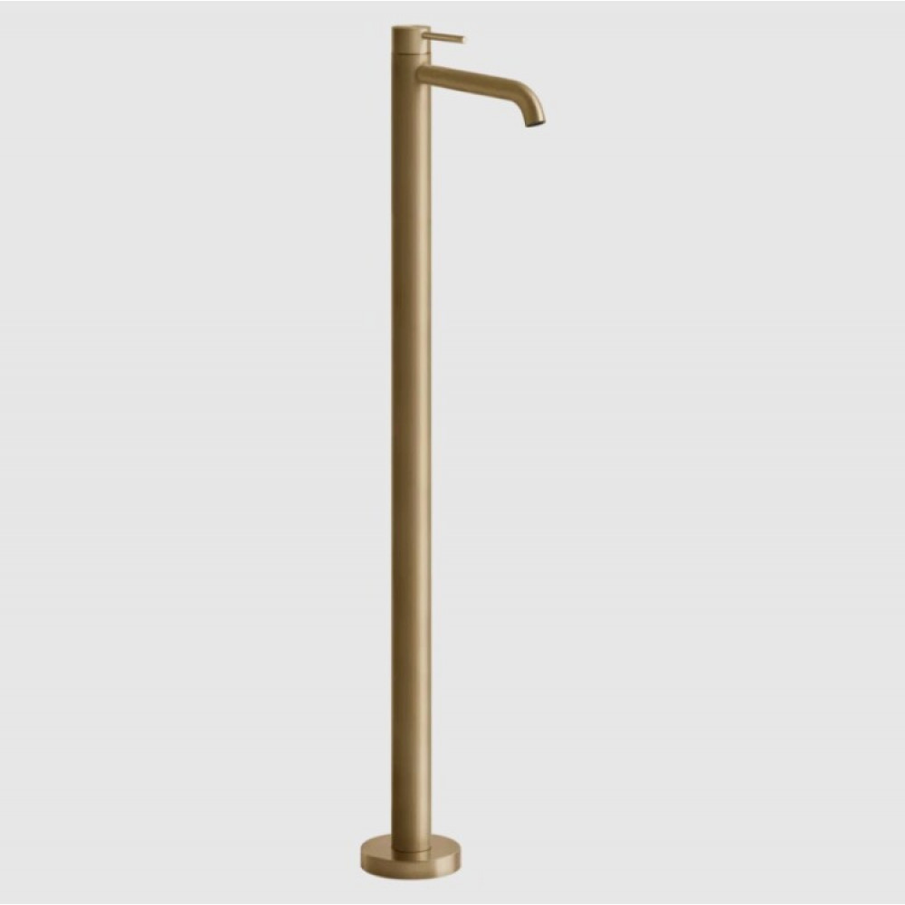 Смеситель для раковины, Gessi, 316 Flessa, цвет-Warm Bronze Brushed PVD