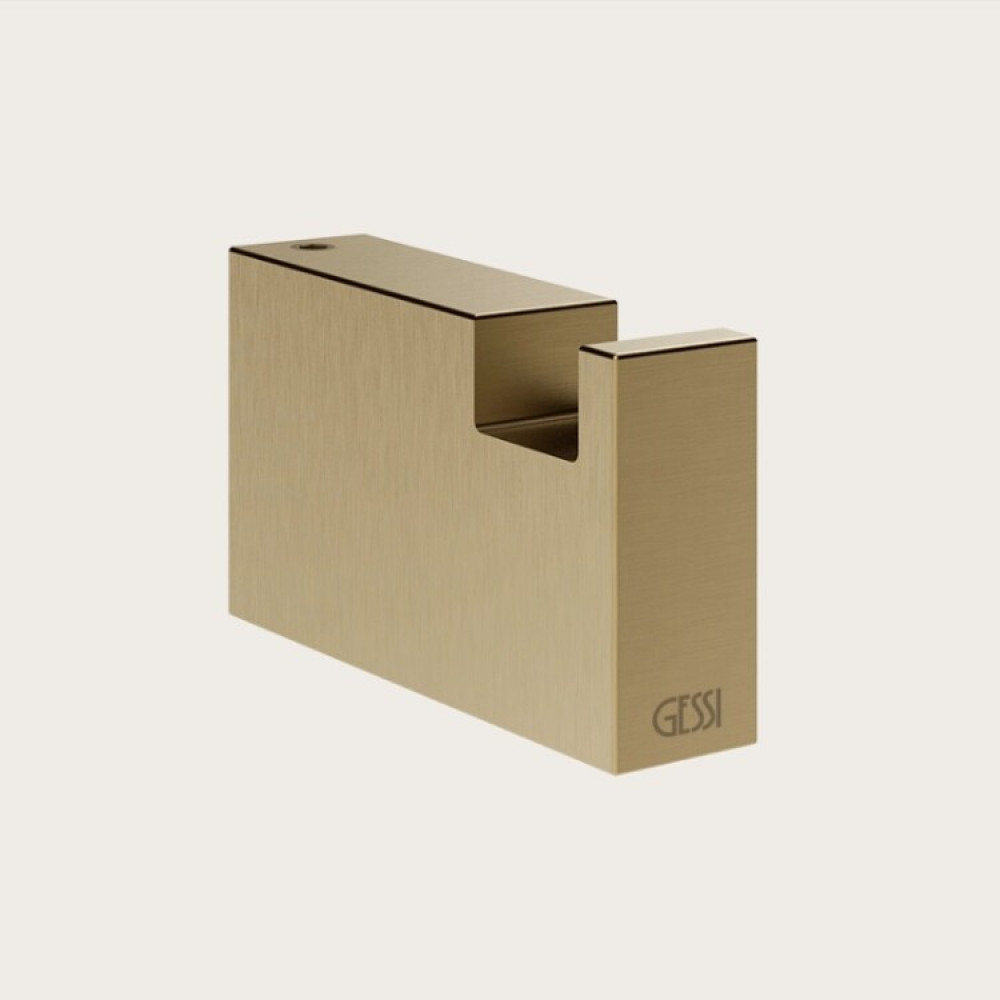 Крючок, Gessi, Rettangolo, шгв 15*60*35, цвет-Warm Bronze Brushed PVD