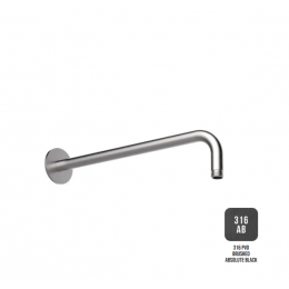 Держатель верхнего душа, Almar, 316 Stalnless Steel, цвет-Absolute Black Brushed PVD (Товар заказной, возврату не подлежит)