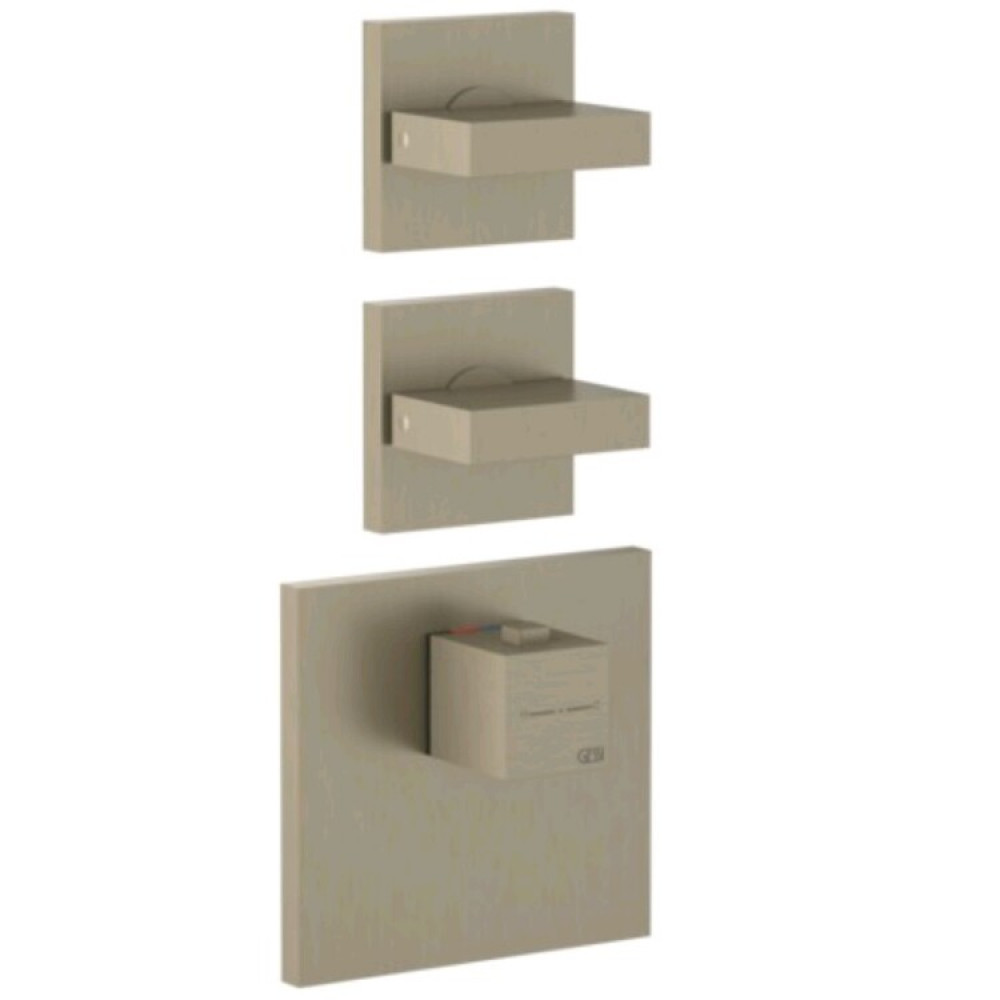 Смеситель для душа, Gessi, на 2 потребителя, цвет-Finox Brushed Nickel