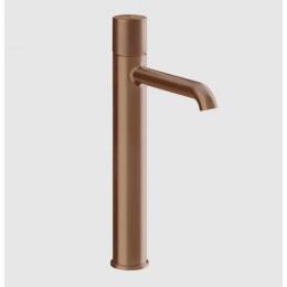 Смеситель для раковины, Gessi, Habito Diamantato, цвет-Copper Brushed PVD