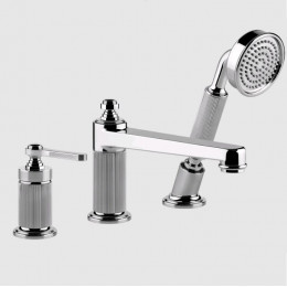 Смеситель для ванны и душа, Gessi, VENTI20, цвет-хром