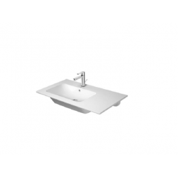 Раковина, Duravit, ME by Starck, шгв 830*490*180, отверстия для смесителя-1, WonderGliss, цвет-белый