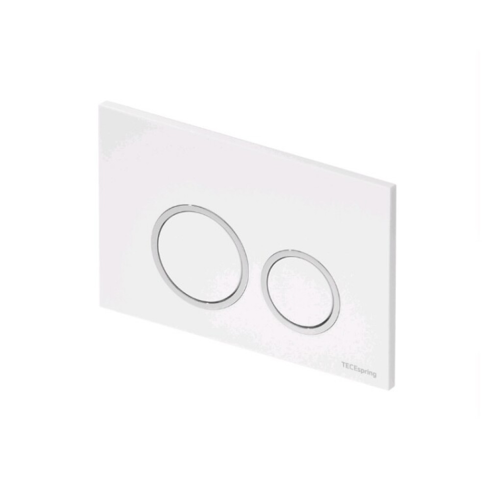 Клавиша смыва, TECE, TeceSpring R, для унитаза, шгв 245*8*165, цвет-белый/хром