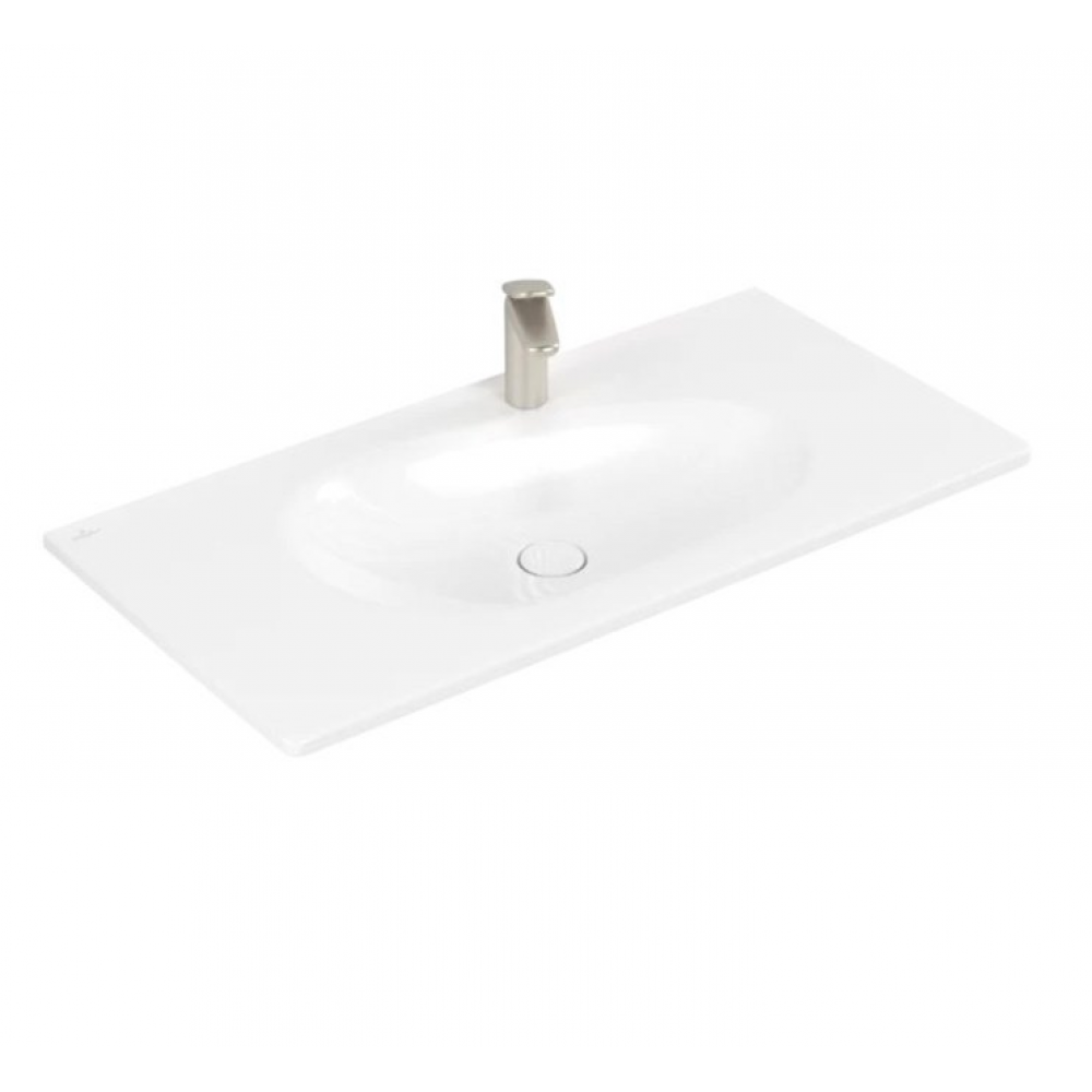 Раковина, Villeroy&Boch, Antao, шгв 1000*500*90, отверстия для смесителя-1, CeramicPlus, цвет-альпийский белый